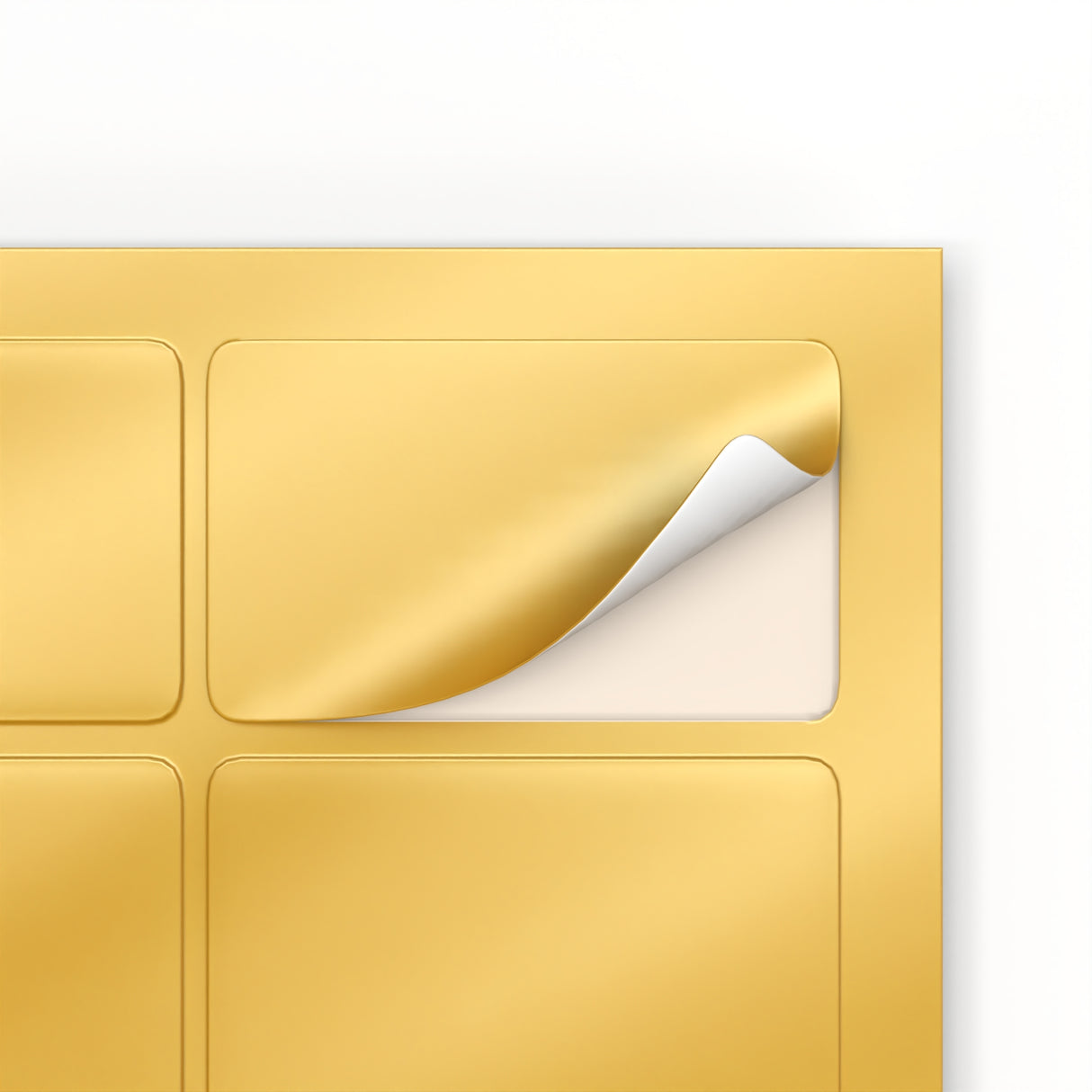 Téglalap alakú öntapadós címkék