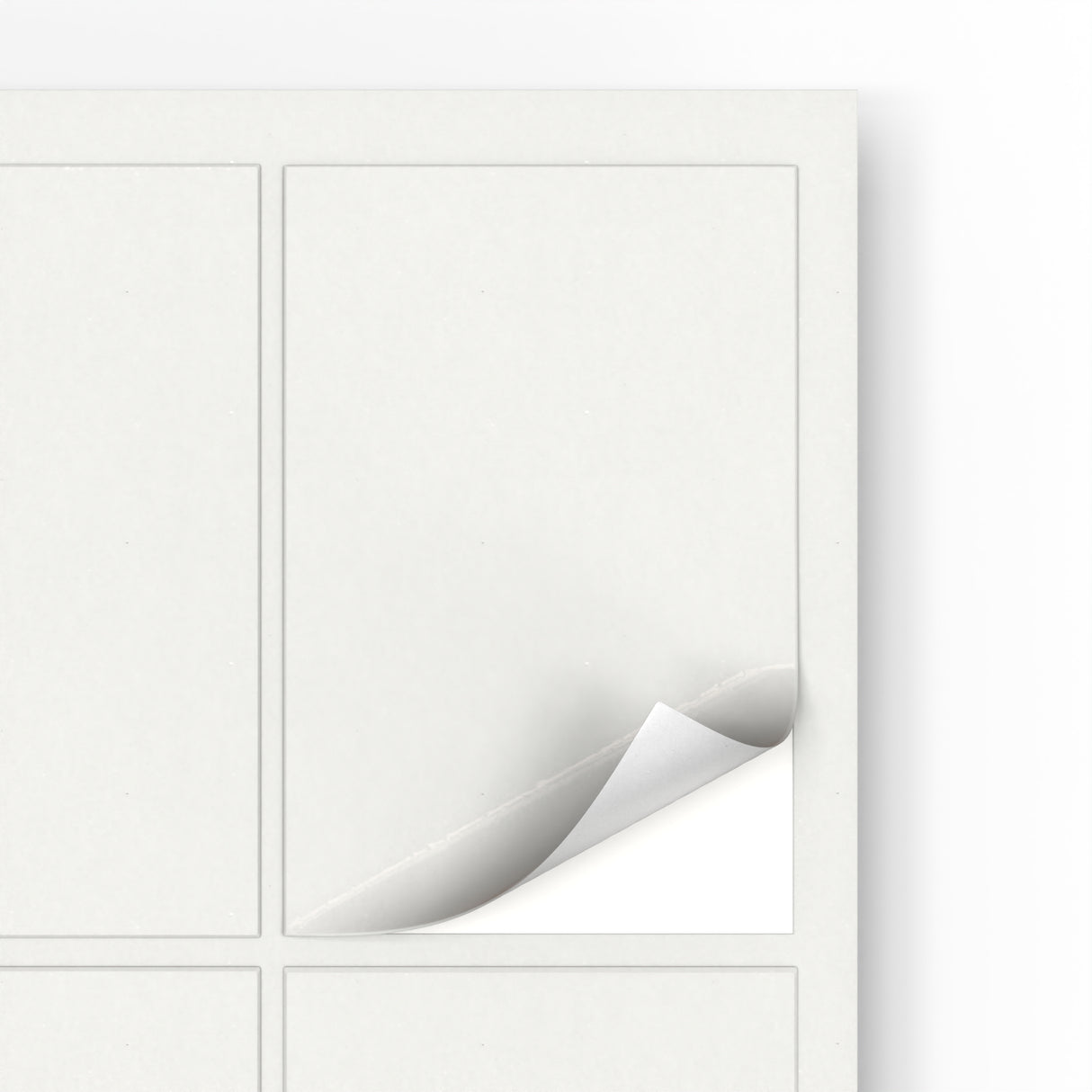 Téglalap alakú öntapadós címkék