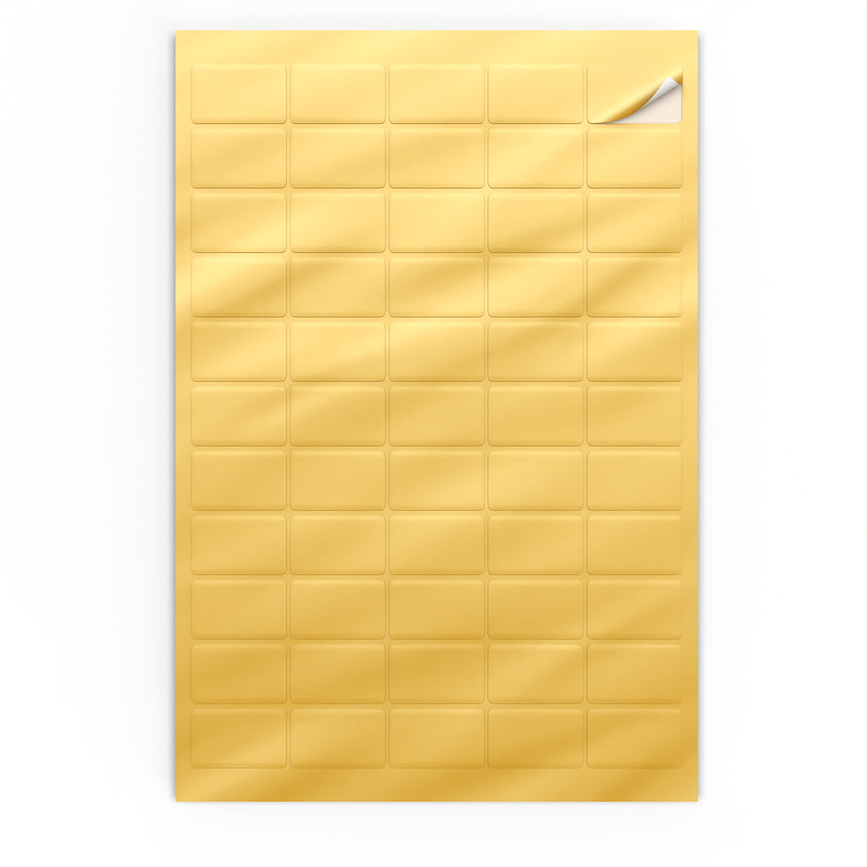 Téglalap alakú öntapadós címkék