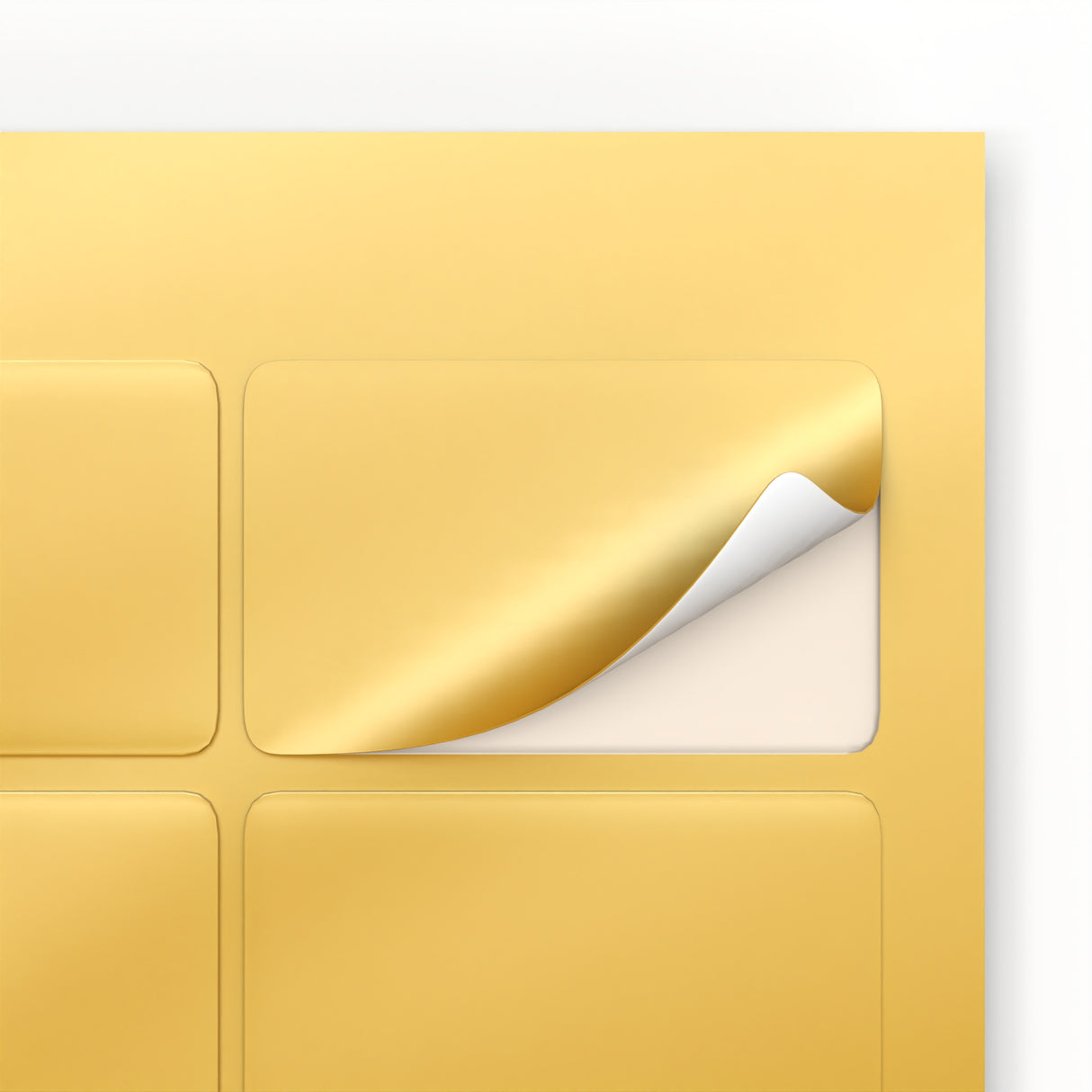 Téglalap alakú öntapadós címkék