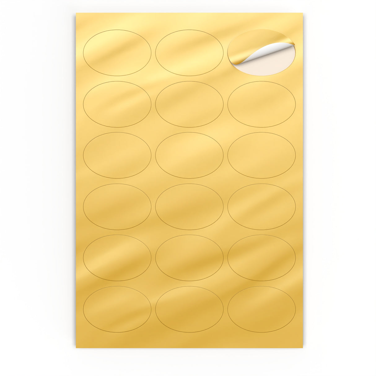 Ovális öntapadós címkék