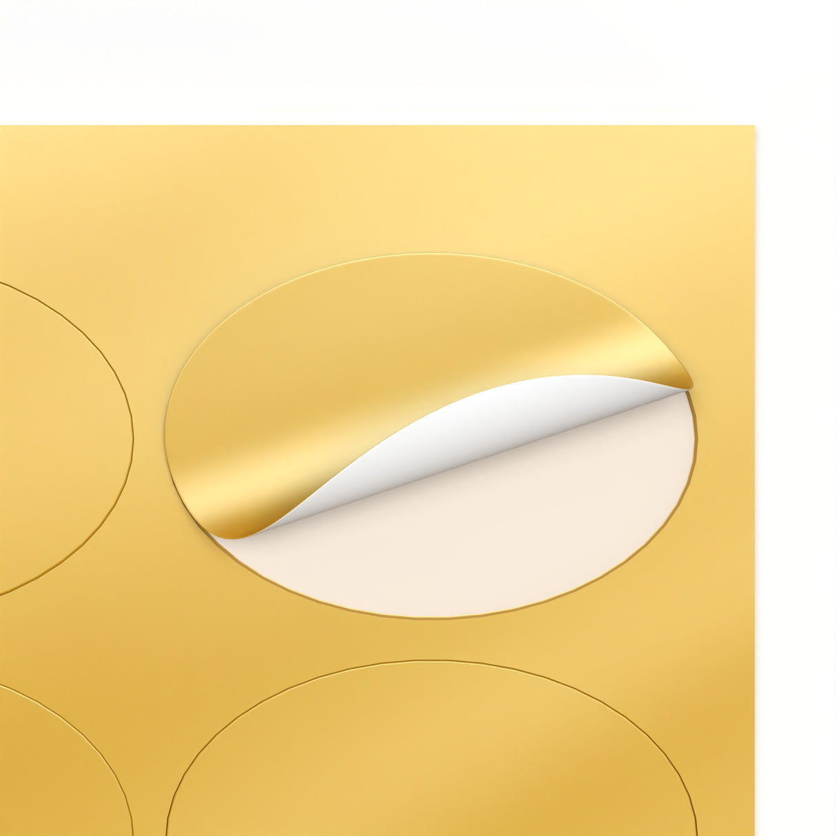 Ovális öntapadós címkék