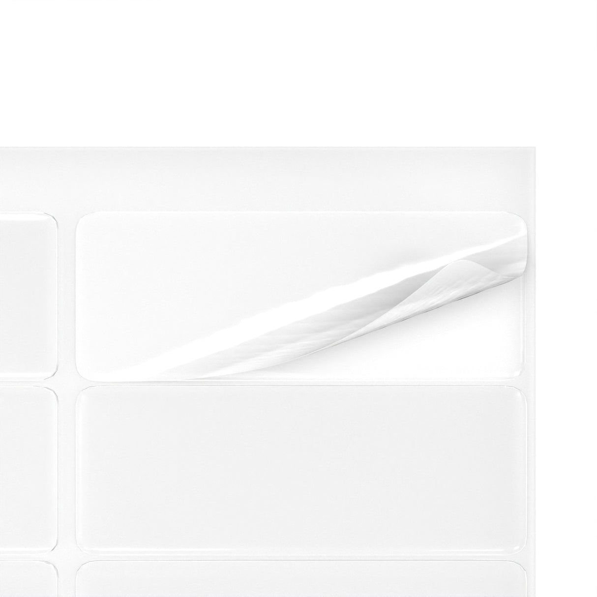 Téglalap alakú öntapadós címkék