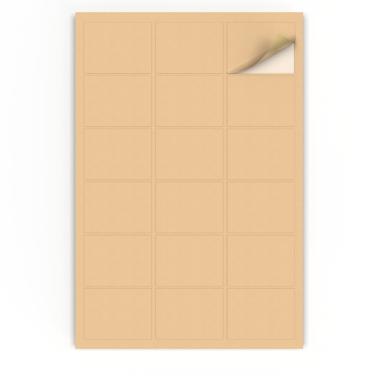 Téglalap alakú öntapadós címkék