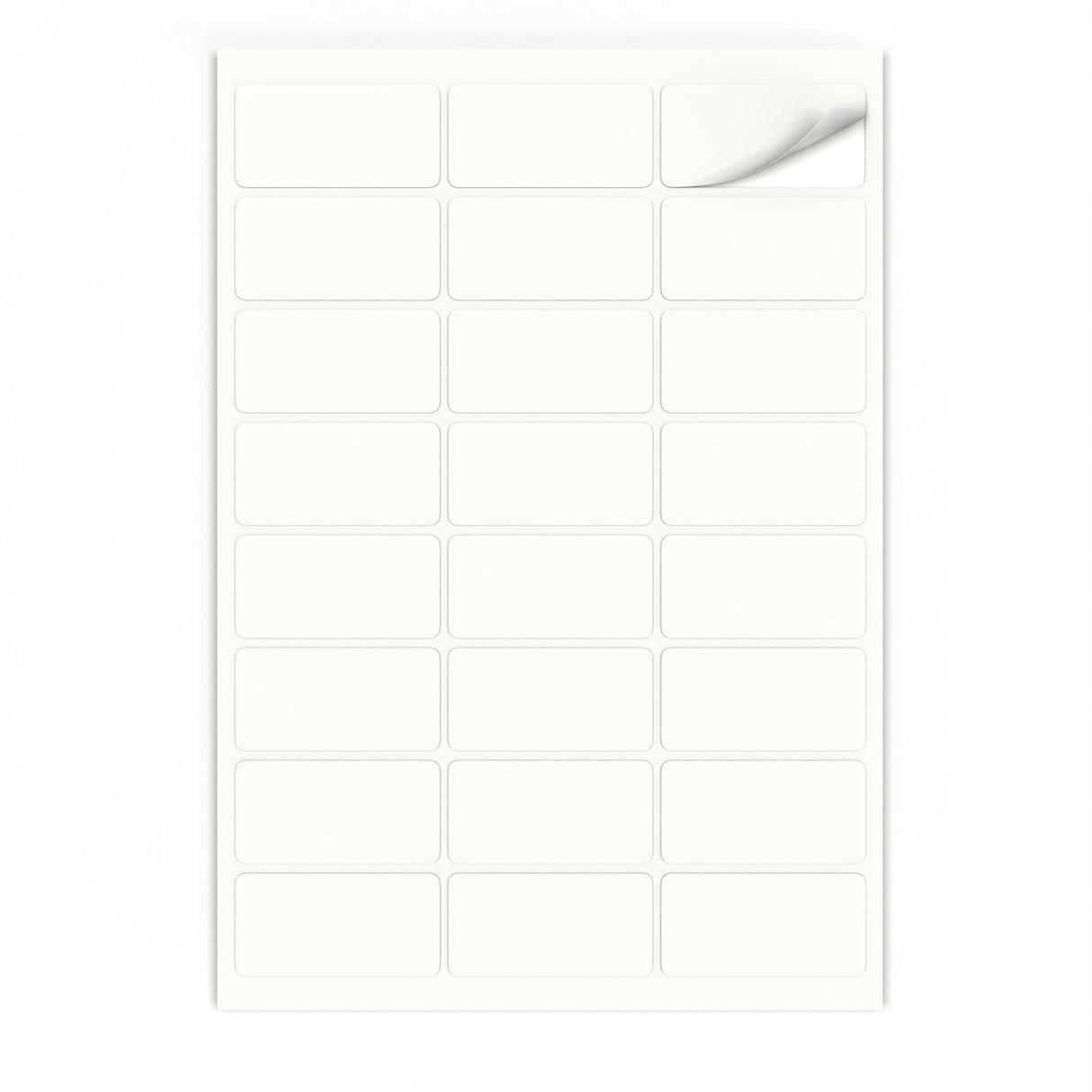 Téglalap alakú öntapadós címkék