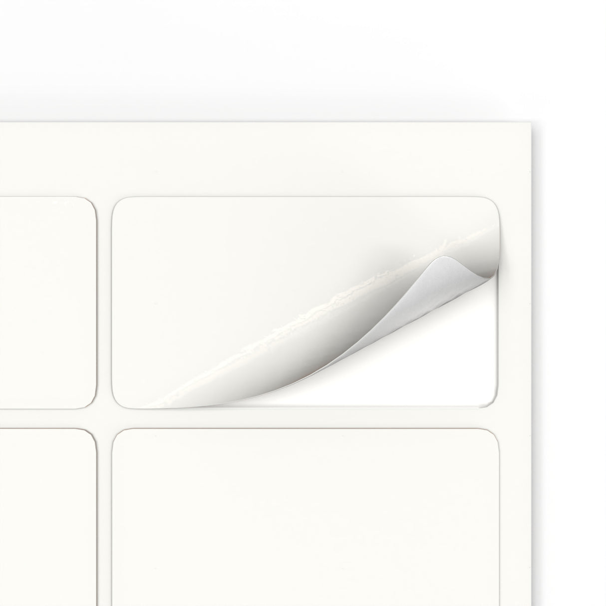 Téglalap alakú öntapadós címkék