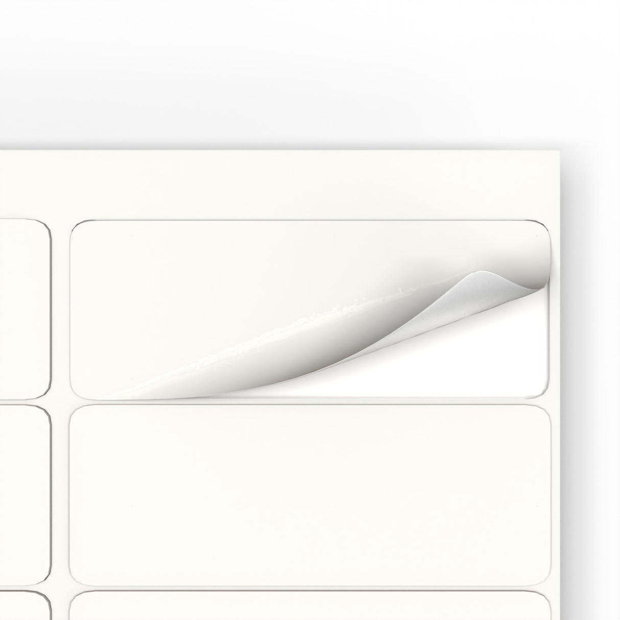 Téglalap alakú öntapadós címkék