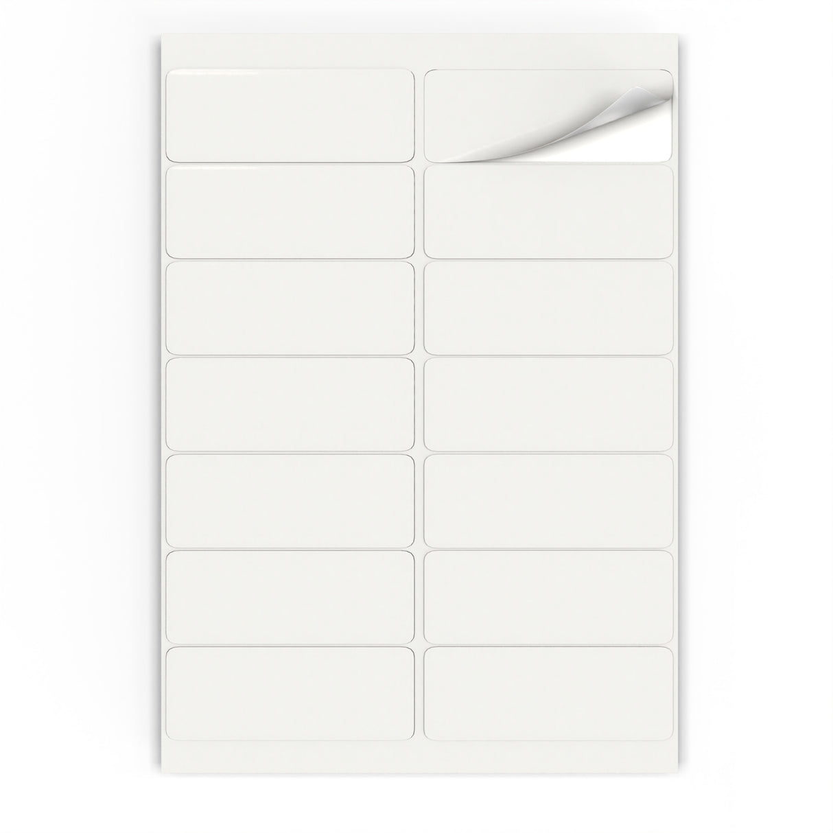 Téglalap alakú öntapadós címkék