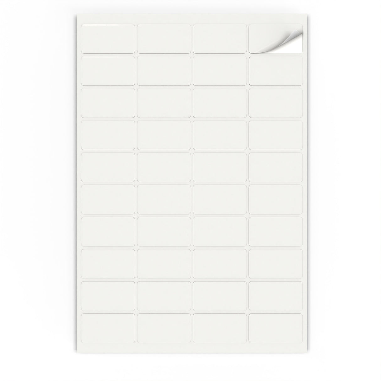 Téglalap alakú öntapadós címkék