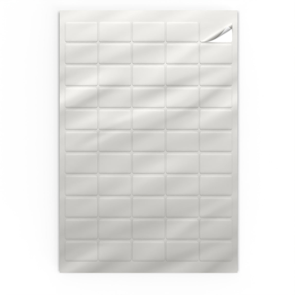 Téglalap alakú öntapadós címkék