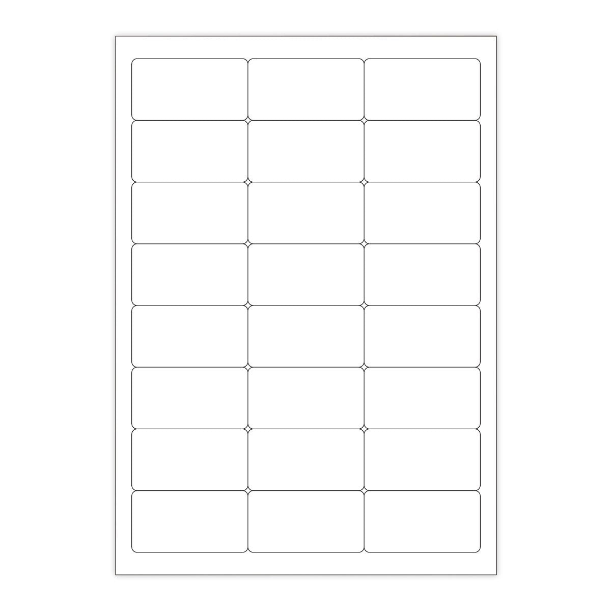 Fehér öntapadó címkék