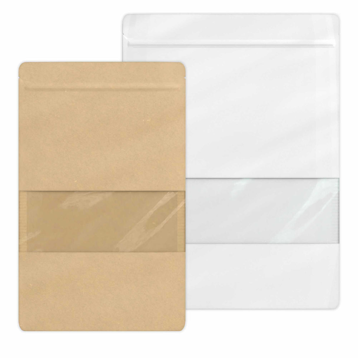 Doypack élelmiszer tasak ablakkal