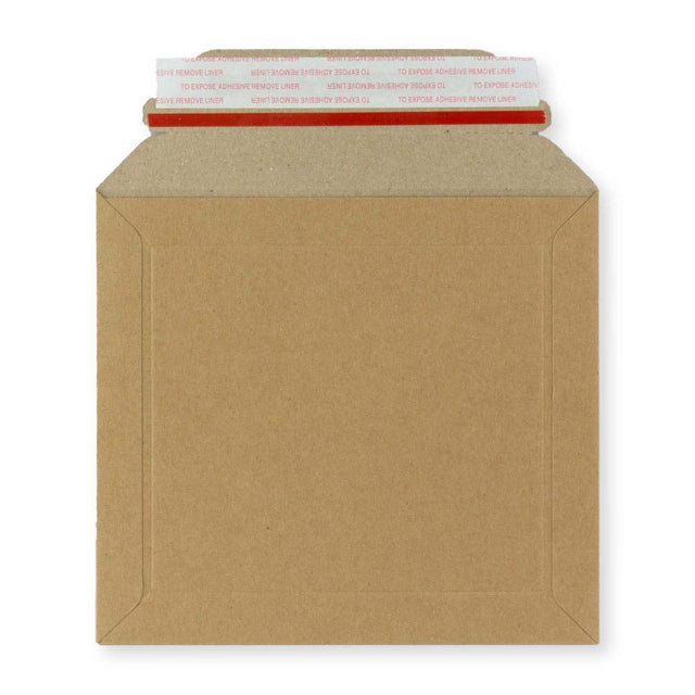 Manila Brown Peel & Seal Rigid Board Mailers Envelope (164 x 180mm)