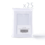 Fehér, kalapált felületű kártyák téglalap alakú kivágással – csomag