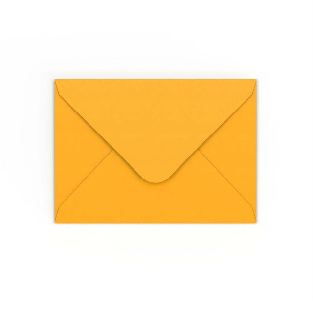 Dark Yellow Gummed V-Flap Envelope (125 x 175mm)