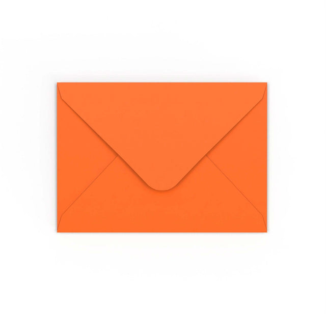 Orange Gummed V-Flap Envelope (125 x 175mm)