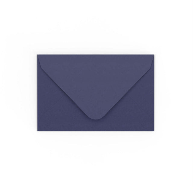 Dark Blue Gummed V-Flap Envelope (65 x 94mm)