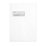 Fehér Karton Hátlapos Boríték - Ablak 324x229 mm (C4)