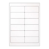 Fehér öntapadó címkék