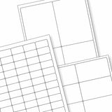 Fehér öntapadó címkék