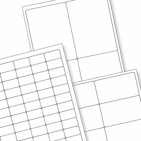 Fehér öntapadó címkék