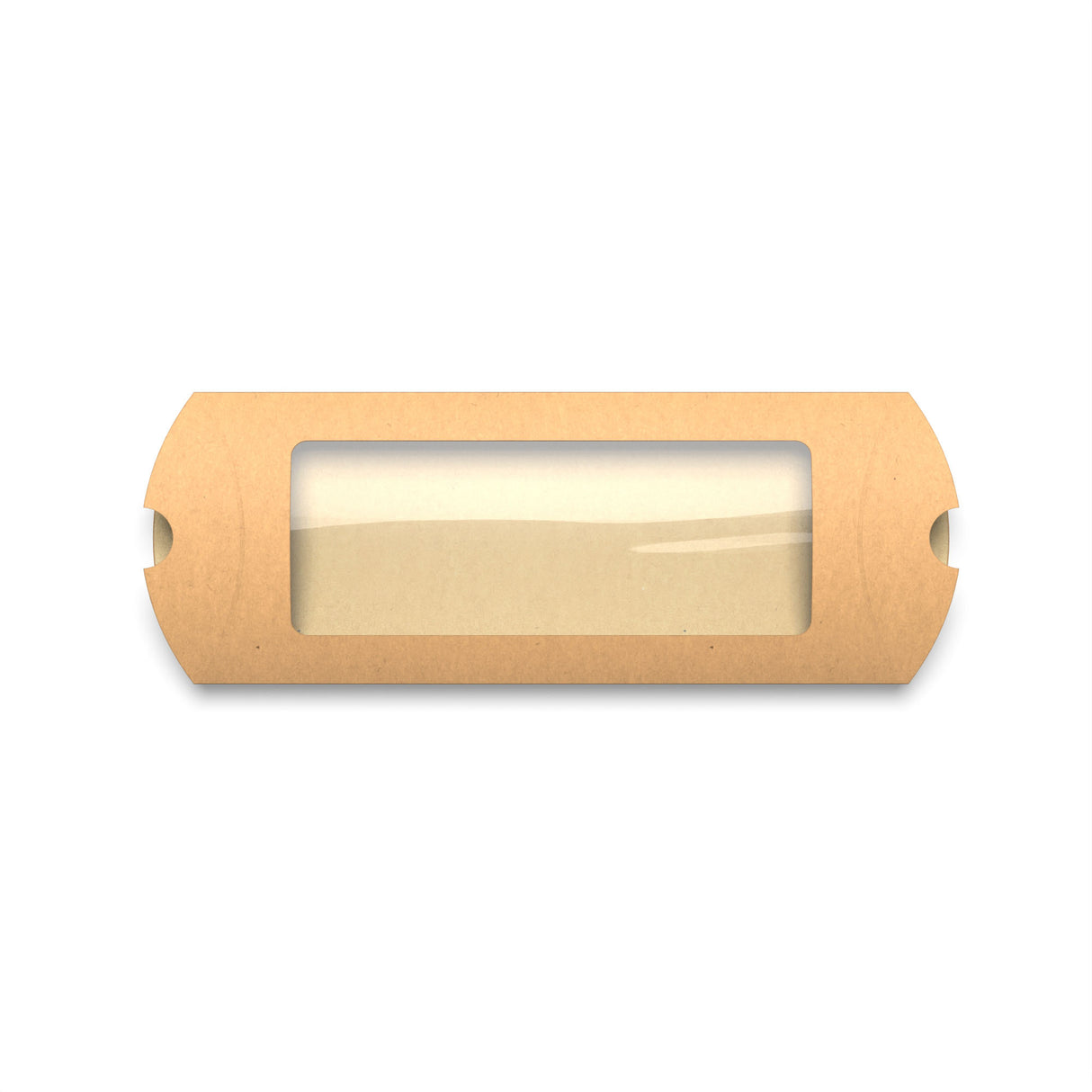 Párna alakú kraft doboz ablakkal