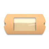 Párna alakú kraft doboz ablakkal