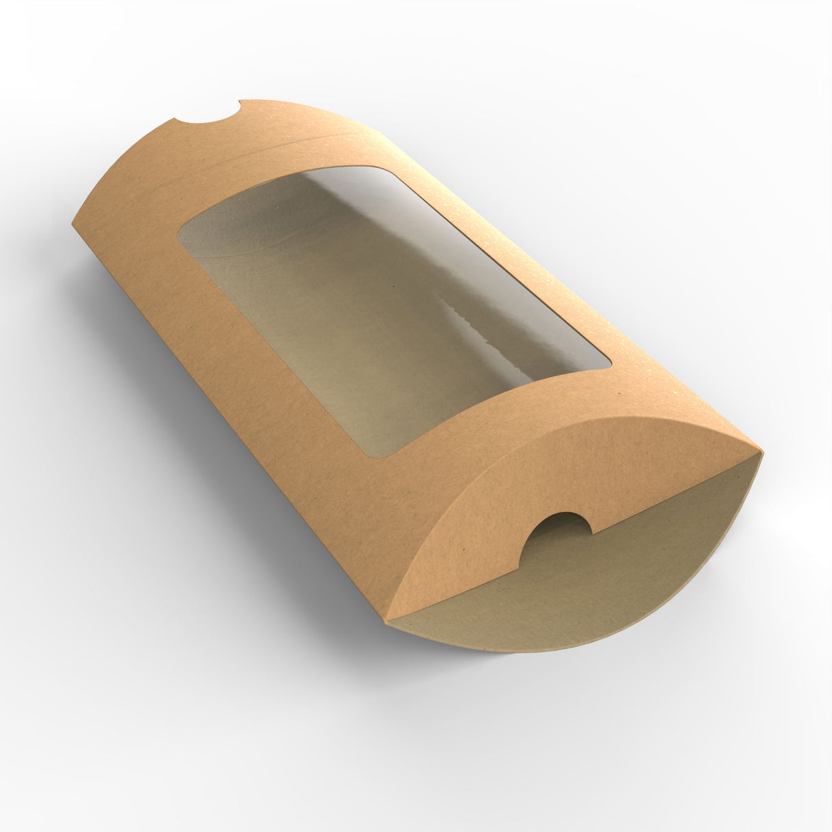 Párna alakú kraft doboz ablakkal