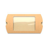 Párna alakú kraft doboz ablakkal