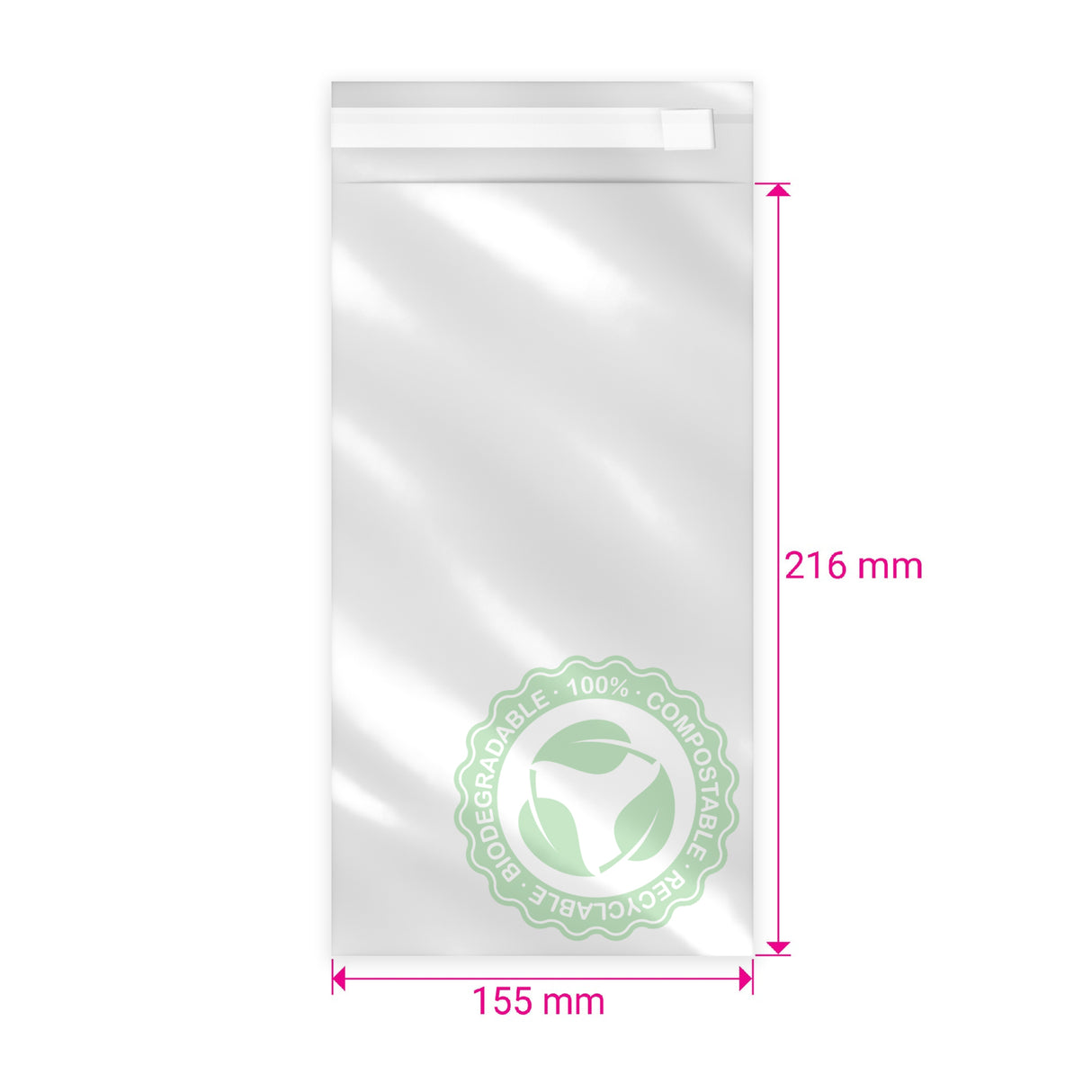 Biológiailag lebomló (PLA) tasak