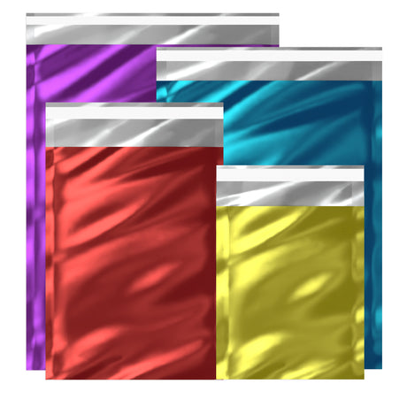 Metálfényű fényes fólia borítékok